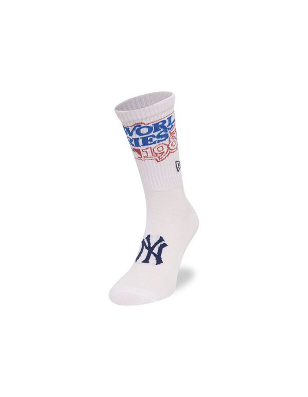 New Era Medias Socks MLB New York Yankees Ws White