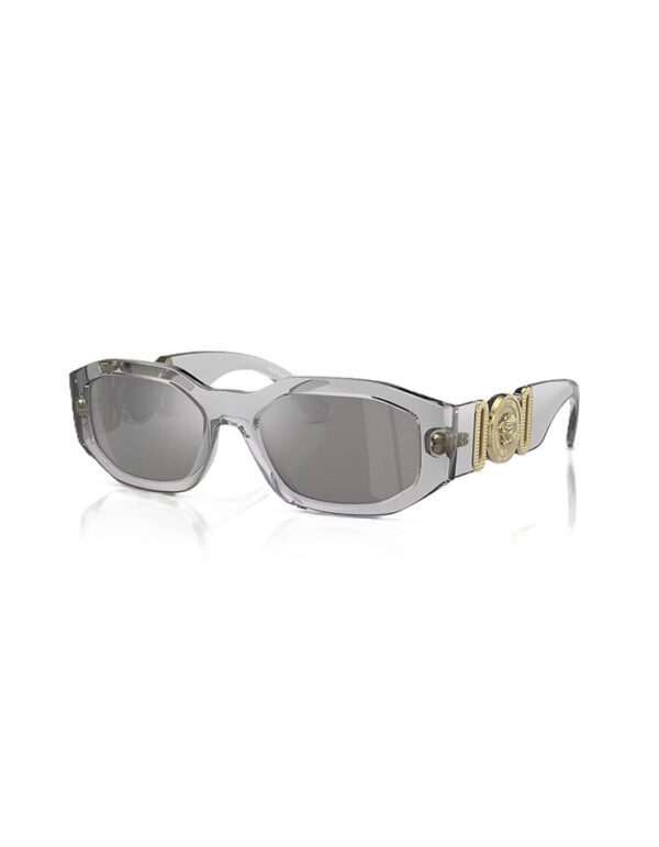 Lente Versace Biggie Transparent Grey Light Grey Mirrored Silver™