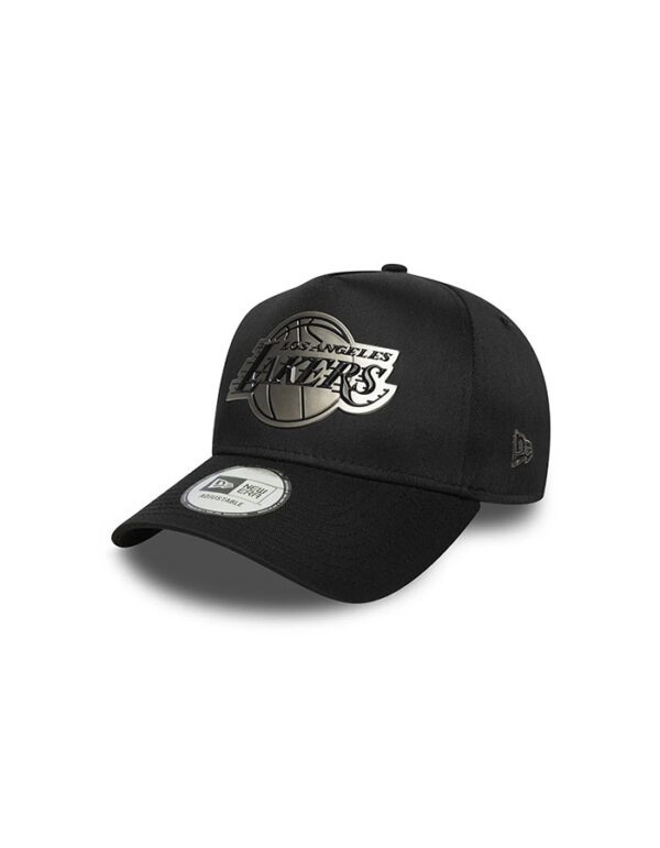 GORRA NEW ERA LA LAKERS NBA METALLIC  E-FRAME BLACK